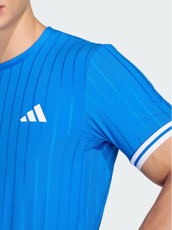 adidas adidas Koszulka techniczna 161708 Niebieski jasny Slim Fit