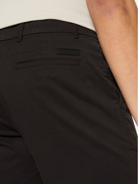Calvin Klein Calvin Klein Szorty materiałowe Modern Twill K10K114063 Czarny Slim Fit