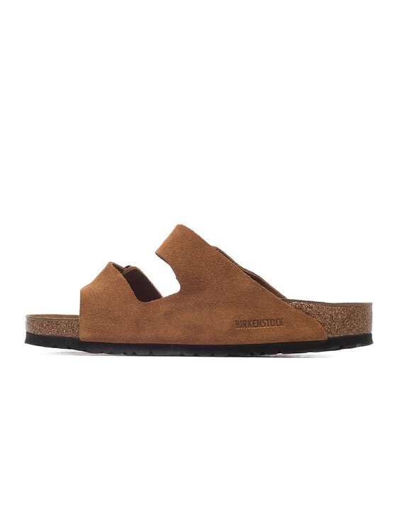 Birkenstock Birkenstock Klapki Arizona LEVE Mink wide 1027082 Brązowy