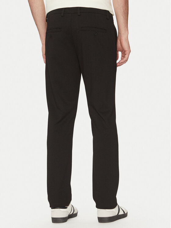 Blend Blend Bavlnené nohavice 20717828 Čierna Slim Fit