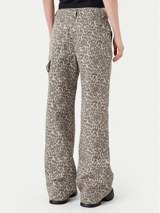 Noisy May Noisy May Pantaloni di tessuto Jill 27032731 Beige Straight Fit