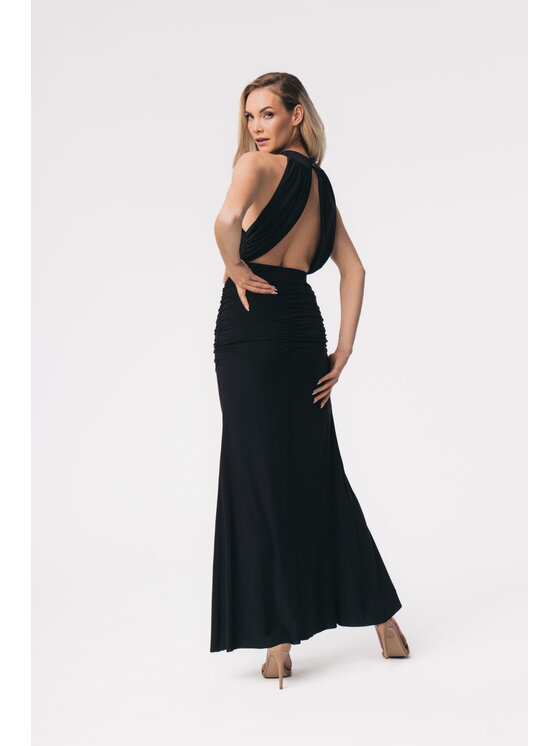 Aurora Aurora Elegantní šaty Audrey Černá Slim Fit