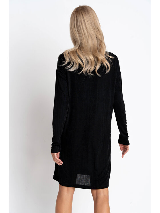 CLICK CLICK Šaty Sukienka Stella Čierna Oversize