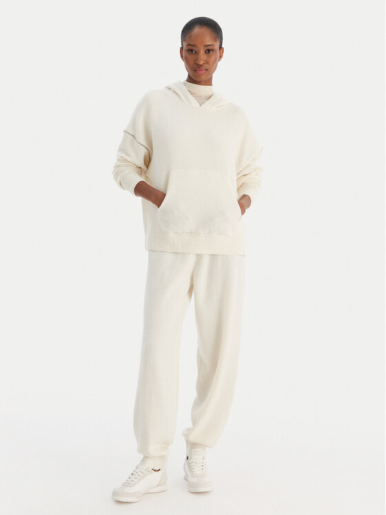 Calvin Klein Underwear Calvin Klein Underwear Sweatshirt LV00QS7568 Écru Regular Fit