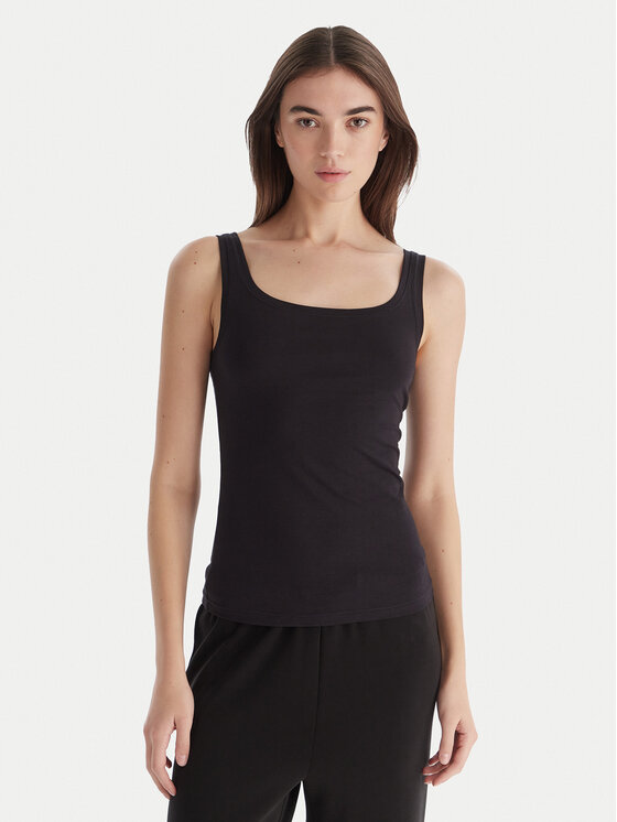 Hunkemöller Hunkemöller Felső Singlet 302809 Fekete Slim Fit