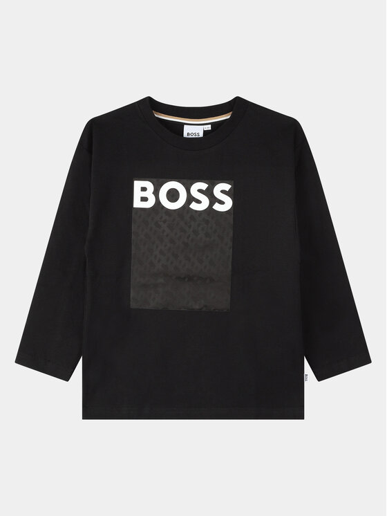 Boss Blūze J25O75 D Melns Loose Fit