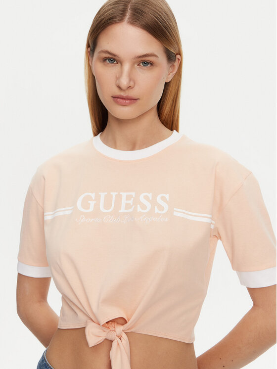 Guess Guess Marškinėliai V5GI05 I3Z14 Oranžinė Regular Fit