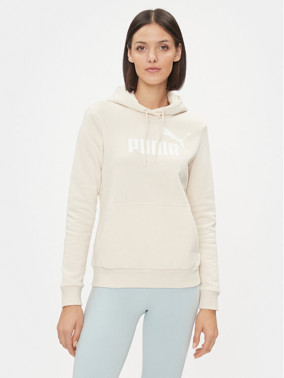 Puma Puma Džemperis Ess Logo 586789 Écru Regular Fit