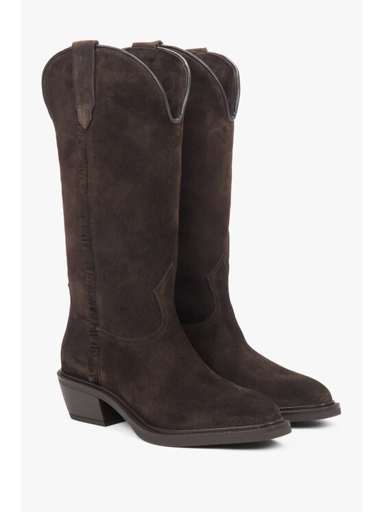 Estro Estro Kovbojská obuv ER00118325 Hnědá