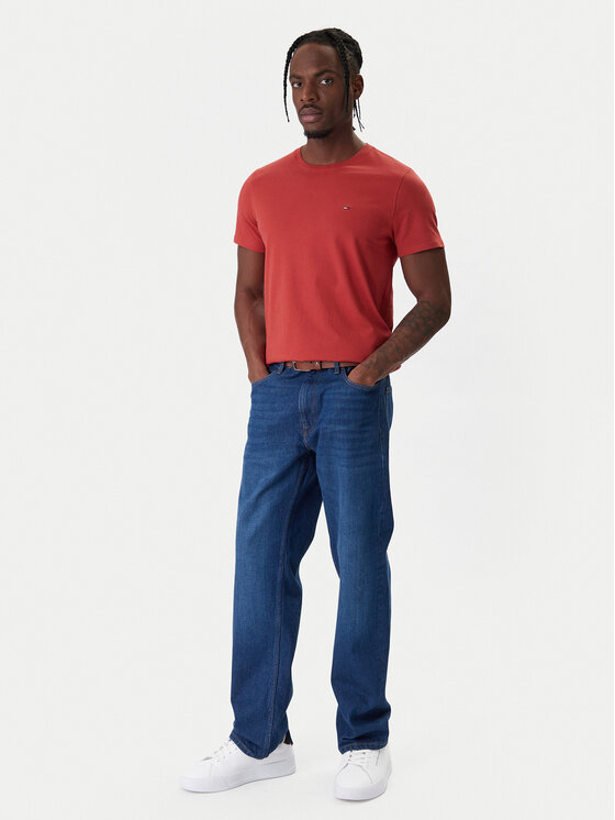 Tommy Jeans Tommy Jeans Póló DM0DM04411 Piros Slim Fit