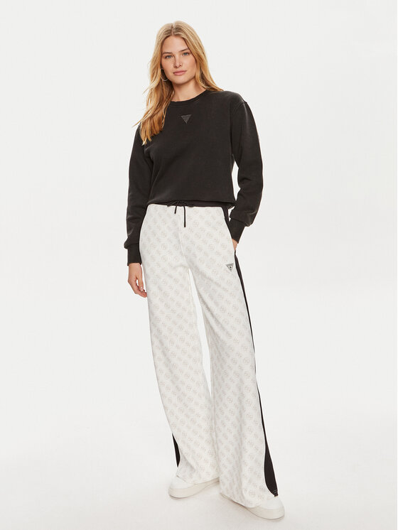 Guess Guess Mikina W4YQ17 KC8I0 Černá Regular Fit