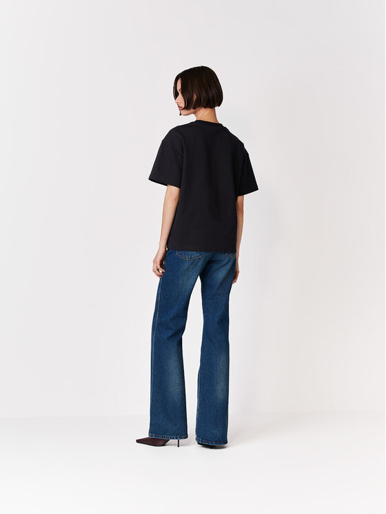 La Mania La Mania T-Shirt LOTTIE Czarny Basic Fit
