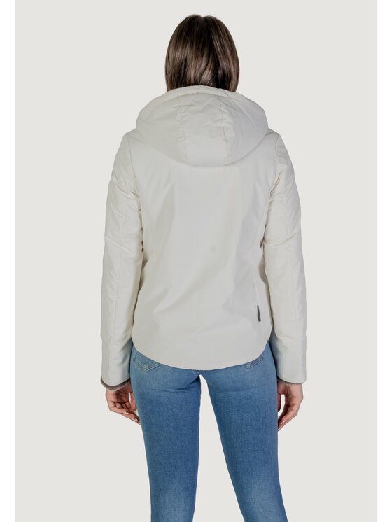 SUNS SUNS Giubbotto invernale Roberta Fur Bianco Slim Fit