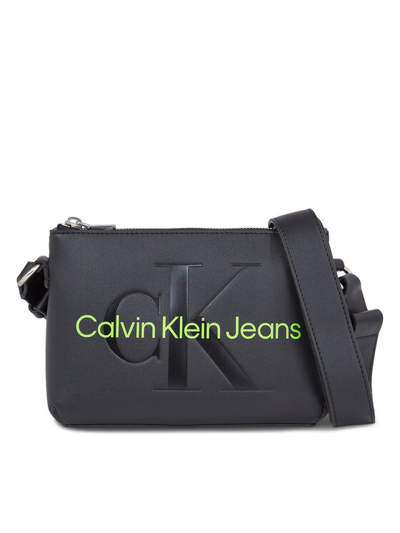 Geantă Calvin Klein Jeans Sculpted Camera Pouch21 Mono K60K610681 Negru