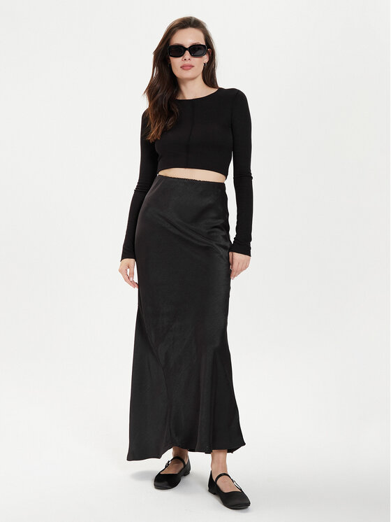 Gina Tricot Gina Tricot Μπλουζάκι 21324 Μαύρο Slim Fit