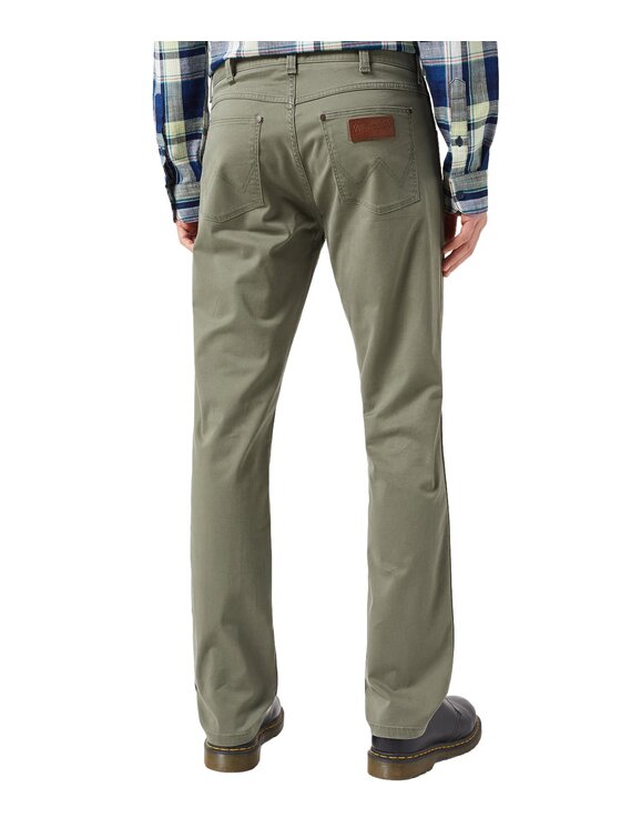 Wrangler Wrangler Spodnie materiałowe 112350877 Zielony Regular Fit