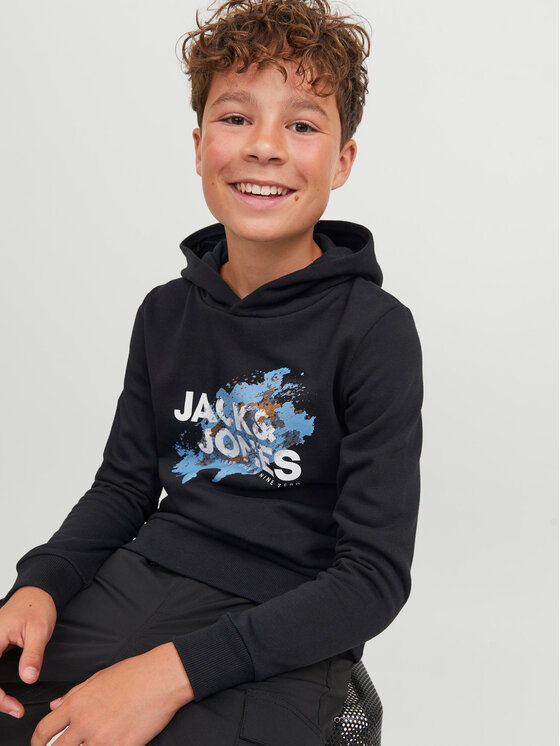 Jack&Jones Junior Jack&Jones Junior Majica dugih rukava 12237210 Crna Regular Fit