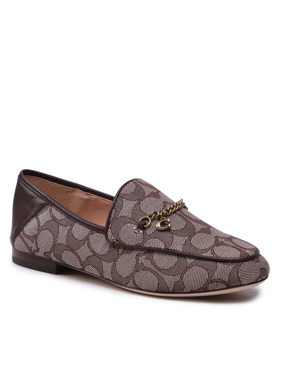 Coach Coach Loafers Hanna Textured Jacq CC888 Hnedá