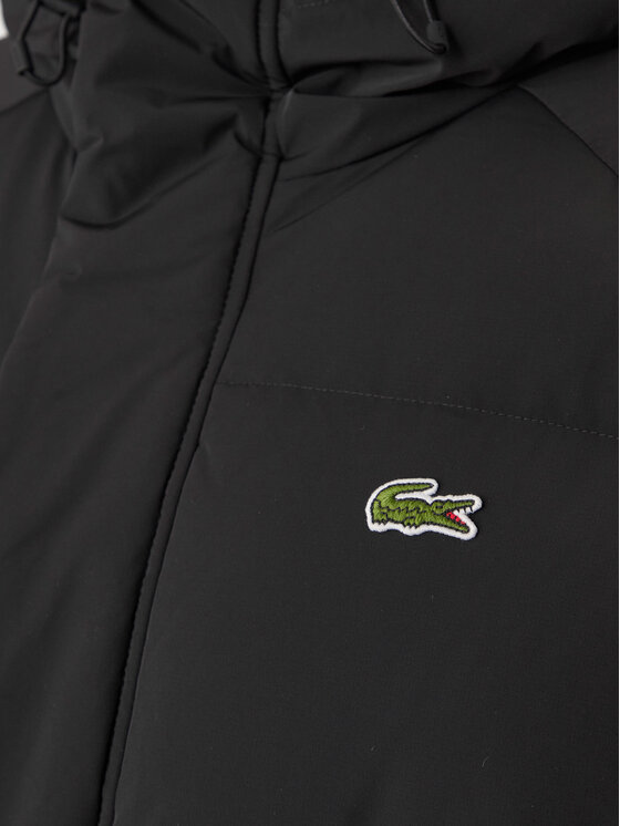 Lacoste Lacoste Vatovaná bunda BH6162 Černá Regular Fit