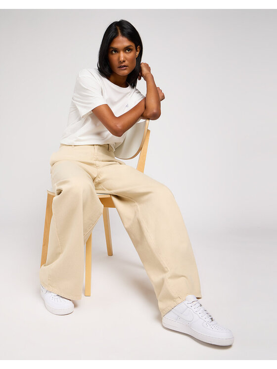 Lee Lee Pantaloni di tessuto CHINO RELAXED Grigio Loose Fit