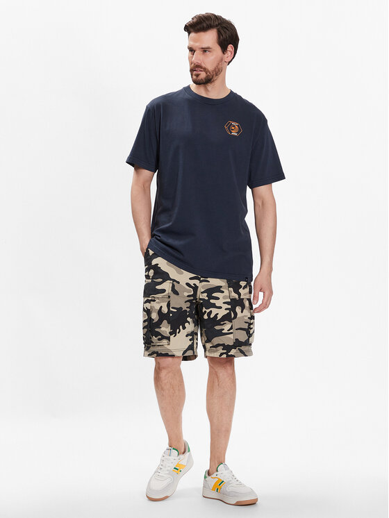 DC Shoes DC Shoes Tričko Quality Goods ADYZT05235 Tmavomodrá Relaxed Fit