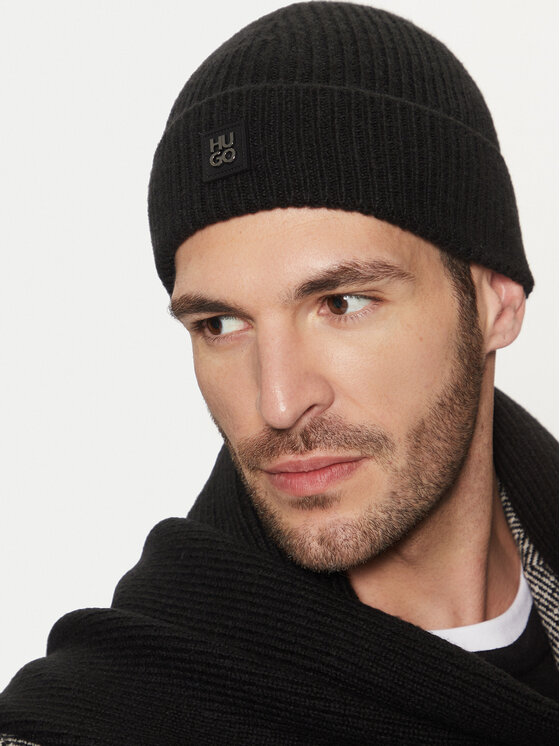 HUGO Hugo Set šal i kapa 50524567 Crna