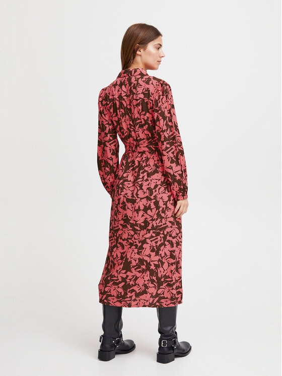 Fransa Fransa Sukienka koszulowa 20612464 Różowy Regular Fit