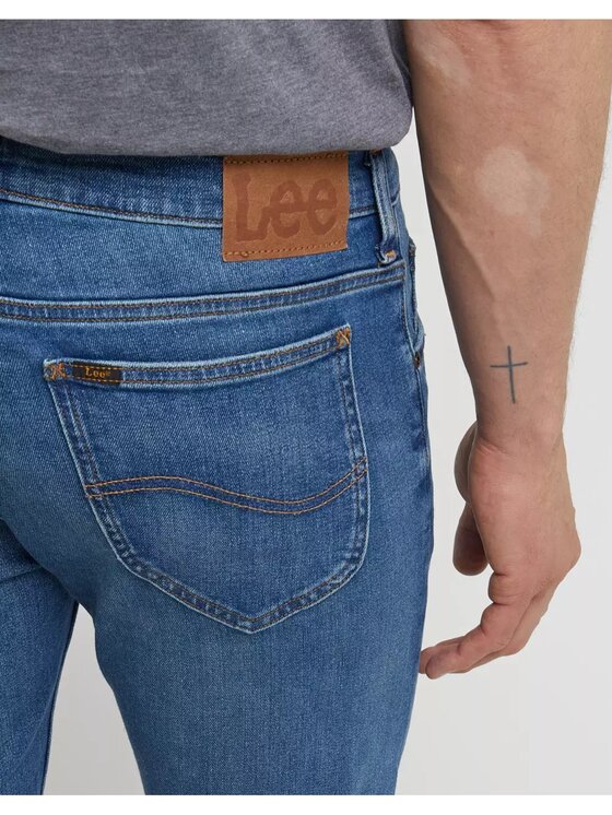 Lee Lee Jeansy RIDER Niebieski Slim Fit