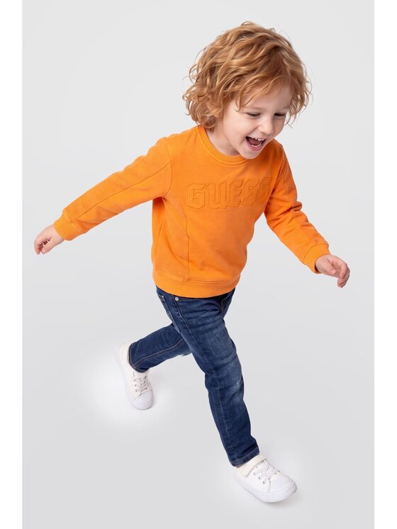 Guess Kids Guess Kids Mikina 185499 Oranžová Classic Fit