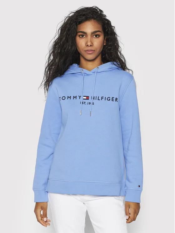 Tommy Hilfiger Sweatshirt Ess WW0WW26410 Blau Regular Fit