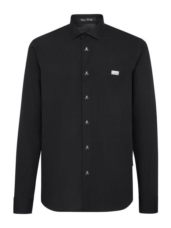 PHILIPP PLEIN PHILIPP PLEIN Koszula 237 Czarny Fitted Fit