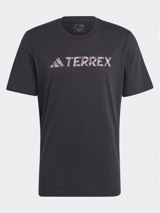 adidas adidas T-Shirt Terrex Classic Logo T-Shirt HZ1399 Czarny Regular Fit