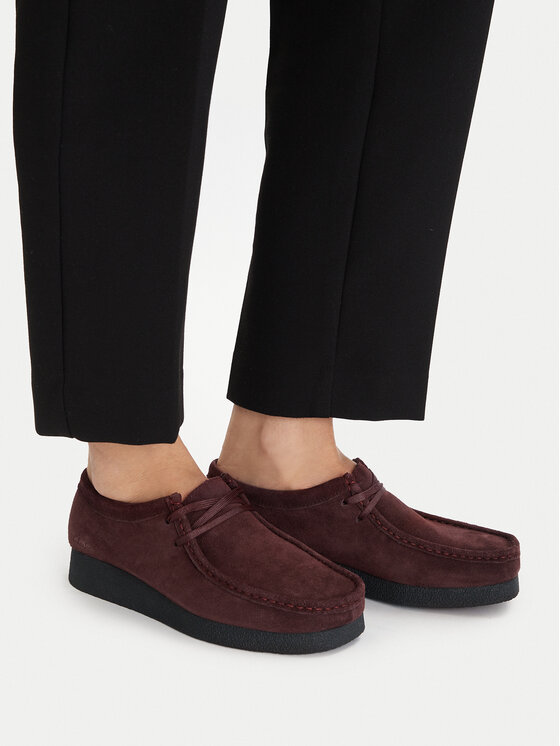 Clarks Clarks Īsi apavi WallabeeEVOSh 26184611 Bordo