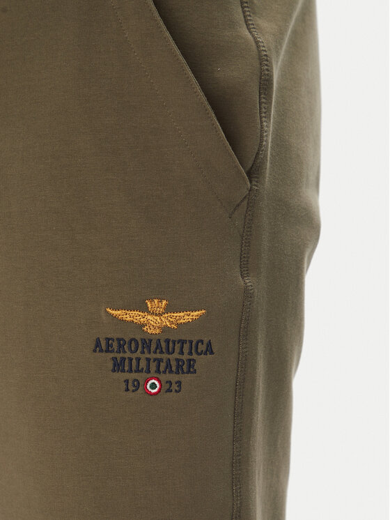 Aeronautica Militare Aeronautica Militare Pantaloni scurți sport 251BF017F459 Kaki Regular Fit