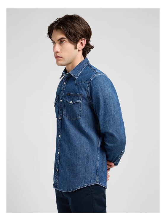 Lee Lee Koszula REGULAR WESTERN SHIRT Niebieski Regular Fit