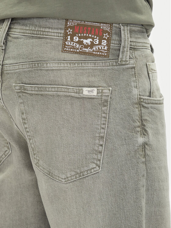 Mustang Mustang Blugi Denver 1016328 Gri Tapered Fit