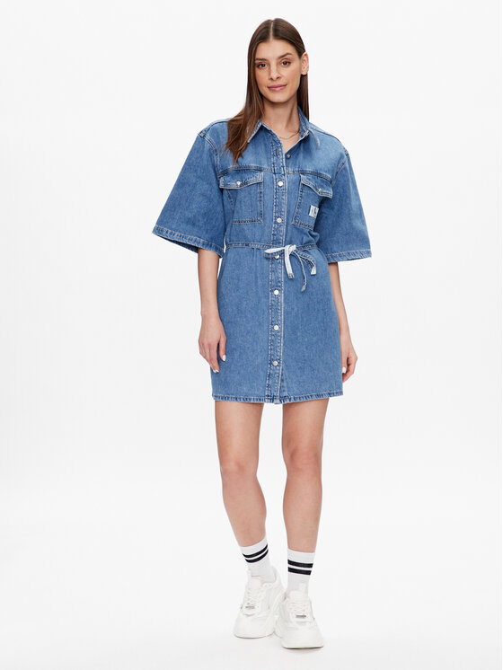 Calvin Klein Jeans Calvin Klein Jeans Farmer ruha J20J220666 Kék Relaxed Fit