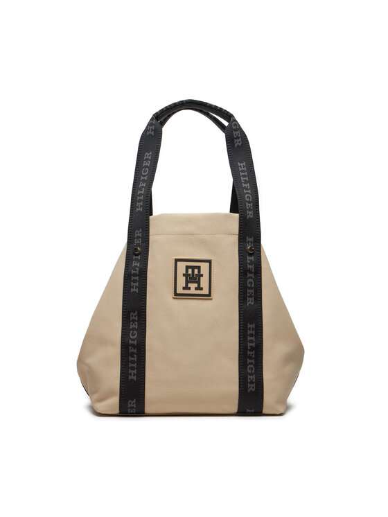 Tommy Hilfiger Tommy Hilfiger Käekott Th Sport Luxe Tote AW0AW15732 Valge
