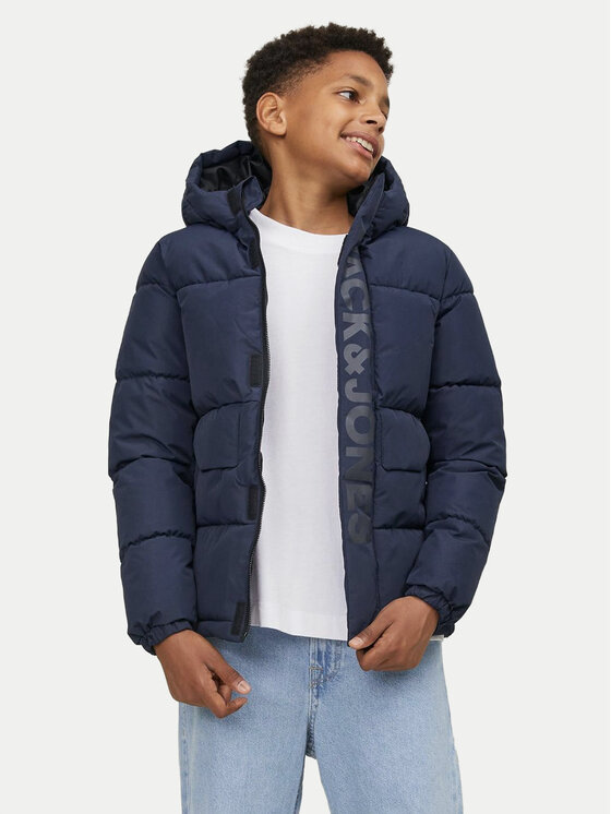 Gyerek Télikabát Jack&Jones Junior, Méret: 122, Sötétkék, Speed 12258776
