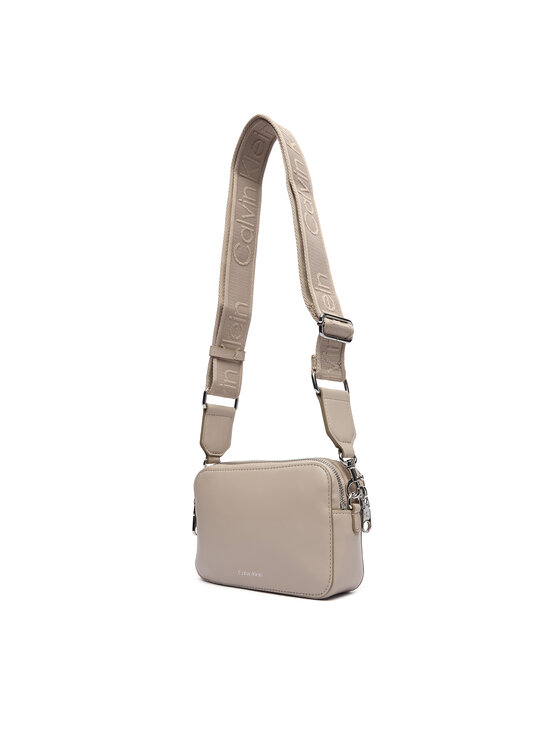 Calvin Klein Calvin Klein Táska Webbing Double Strap Camera Bag LV04F3165G Bézs