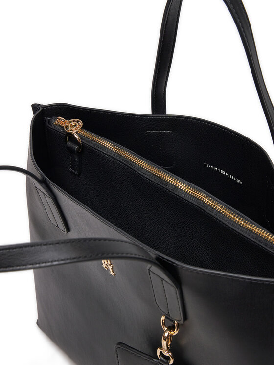 Tommy Hilfiger Tommy Hilfiger Torbica Th Distinct Satchel AW0AW17335 Crna