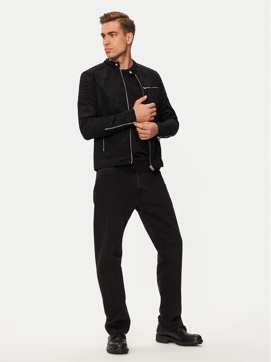 Only & Sons Only & Sons Jakna od imitacije kože Gus 22029650 Crna Regular Fit