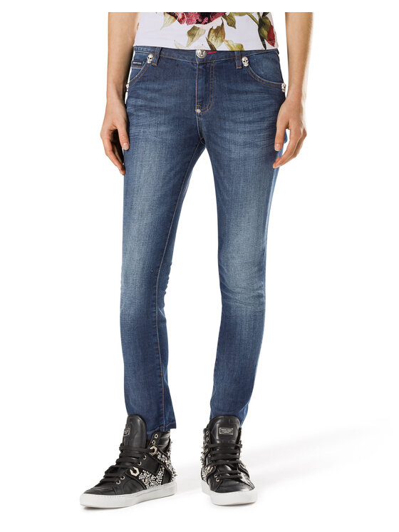 PHILIPP PLEIN PHILIPP PLEIN Džínsy 30764 Modrá Straight Fit