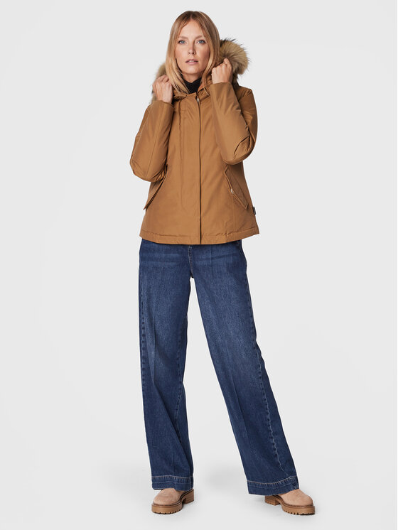 Woolrich Woolrich Puhovka Arctic Raccoon CFWWOU0548FRUT0001 Rjava Regular Fit