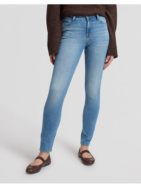 Lee Lee Jeansy SCARLETT HIGH Niebieski Skinny Fit