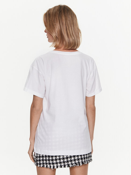 Liu Jo Liu Jo T-krekls WA3277 JS923 Balts Regular Fit