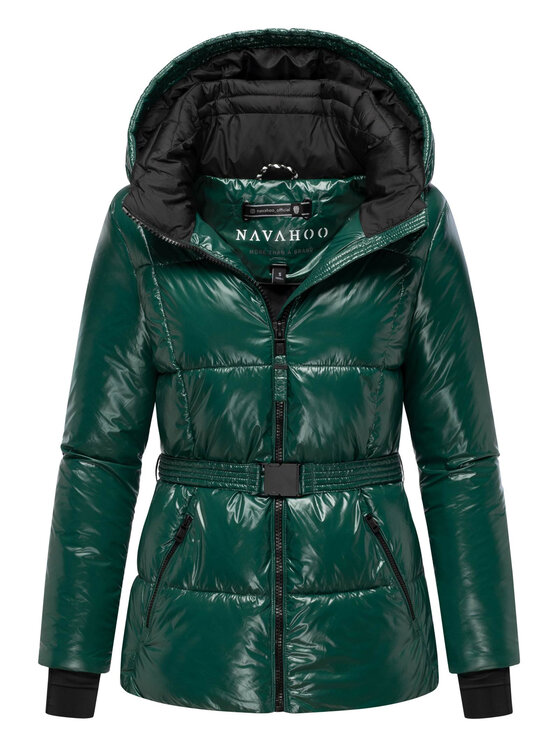 Navahoo Navahoo Kurtka zimowa Eisglanz Zielony Regular Fit