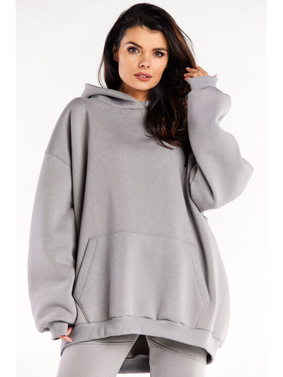 Infinite You Infinite You Felpa M323 Grigio Basic Fit