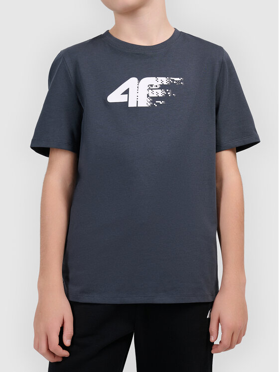 4F 4F T-Shirt 4FJWAW26TTSHM3515-23S Γκρι Active Fit