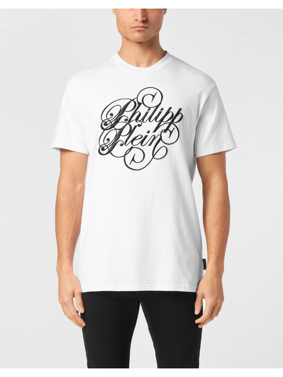 PHILIPP PLEIN PHILIPP PLEIN T-Shirt 23517 Biały Regular Fit